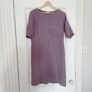 Purple Linen Dress